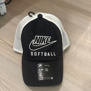 Nike Black and White Softball Cap